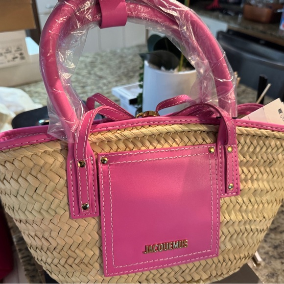 Jacquemus Le Petit Panier Soli Basket Bag (Pink) - Picture 3 of 17